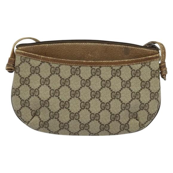 GUCCI GG Supreme Shoulder Bag Pvc Beige Gold 904 02 020 - Picture 3 of 12